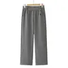 Pantalones de Mujer para Personas de Mediana Edad y Mayores de Cintura Alta Pierna Recta Largos para Mujer Otoño Invierno Nuevo Estilo de Moda con Caída Pantalones Mom de Pierna Recta para Mujeres Mayores de 50