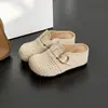 Pantuflas Baotou para Mujer Nuevo Estilo Primavera y Verano 2026 Huecas Transpirables Ligeras Suela Suave Mocasines Deslizables para Mujer