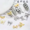 Joyería para Uñas de Moño Nuevo Colgante de Borla Diamante de Zirconia Súper Brillante Popular en Internet Cadena de Joyería para Decoración de Uñas