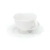 Conjunto 6 Xícaras de Chá Porcelana com Pires Maldivas Branco 180ml - Wolff