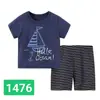 Especializado para el comercio exterior transfronterizo: ropa infantil, ropa de casa, pijamas de algodón de manga corta para niños de verano, conjuntos de pijama para niños, pijamas y pantalones de dormir para niños
