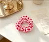 Al por mayor en stock scrunchie rosa simple y suave, coletero de punto de color liso alta elasticidad, diadema, scrunchie