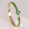 Pulsera de Acero Inoxidable para Niñas, Pulsera de Acero de Titanio que no se decolora, Pulsera con Diamantes Tachonada de Estrellas, Joyería Ins de Moda y Versátil