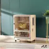 Gabinete de jaula para gatos y dragones, de madera maciza, para cría, sala de citas grande, gabinete de jaula con nido de hielo, jaula para mascotas, calamar, ratón