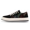 Sapatos de pano de palha Tênis masculinos personalizados da moda primavera 2025 Novos sapatos masculinos de veludo cotelê Sapatos casuais de pescador Estudante