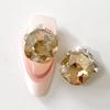 Nuevo Taladro de Uñas Montículo Terminado Corazón Torcido Cuadrado Amor Cuadrado Gordo Taladro Hacha Super Brillante Lujo Versátil Taladro de Cristal