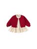 Bangxuan Primavera y Otoño Ropa Nueva Dulce Atuendo de Otoño Conjunto de Vestido Infantil para Niñas Conjunto de Dos Piezas Atuendo de Niña