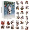 Muñeco de Nieve Bigfoot Transfronterizo, Bruja Maligna, Casa Embrujada Calendario de Cuenta Regresiva Navideña Caja Sorpresa Adorno Acrílico