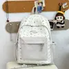 Nova Mochila Estilo Ins Japonês Feminina Estampa de Laço Doce Bolsa Escolar para Alunas do Ensino Médio Mochila Leve para o Dia a Dia