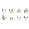 Joyería para Uñas Artísticas de Mariposa Hueca Nueva Tridimensional Transfronteriza Estrella de Cinco Puntas Diamante Uñas Artísticas Accesorios DIY Venta al por Mayor