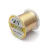 Fio Macio de Arame Dourado DIY Artesanal para Enrolar e Moldar, Fio de Cobre para Miçangas para Pulseiras, Colares e Acessórios de Joias