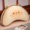Dibujos Animados Cintura Recompensa Galleta Gato Almohada Cojín de Felpa Cabecera Respaldo Grande Bolsa Suave Asiento Cojín de Cintura Sedentaria Lote