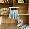 Conjunto Estilo Academia para Niñas Colección Primavera 26: Cárdigan de Punto Único Estilo Miu con Cuello Redondo y Patrón de Diamantes Combinado con Falda de Encaje