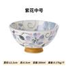 Tigela de arroz japonesa importada com coruja, esmalte sob a flor da libélula, utensílios de mesa de cerâmica, tigela de coelho de desenho animado, tigela infantil