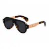 Gafas de sol tipo aviador 2026 de estilo europeo y americano para hombre con diseño único en varillas de metal, Gafas de sol de moda para protección solar en exteriores para hombre, Transfronterizo