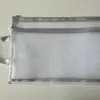 Bolsa de Armazenamento de Malha Dupla A4 para Informações de Aluno do Ensino Médio, Provas, Zíper, Classificação, Material Transparente, Bolsa para Documentos, Atacado