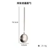 Colher de Titânio Puro com Padrão de Martelo Design de Cristal de Gelo, Colher Redonda Estilo Coreano para Uso Doméstico, Colher de Sopa Colorida Resistente ao Calor para Sobremesas de Restaurante