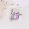 Pendente de anjo amor liga coreana joias cor mágica acessórios de joalheria pingente de colar com gota de óleo pingente de bolsa atacado