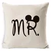 Funda de Almohada para el Día de San Valentín Transfronteriza Amazon Nueva Letra en Inglés Almohada Cojín Sofá Lino Súper Suave Funda de Cojín