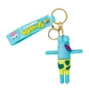 Llavero de Fondo de Bikini Creativo Pez Feo Residente Lindo Dibujo Animado Muñeco Divertido Colgante para Mochila de Estudiante Pequeño Regalo