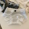 "Regalos de Fair Isle" Nuevo Estilo Japonés de Tiro Extendido Algodón Puro Transpirable Encaje Sexy Calzones para Niña