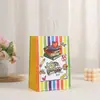 Bolsa de Dia dos Professores Transfronteiriça Sacola de Papel Kraft Estilo Doce Cool Embalagem de Lembrança de Feriado Embalagem Impressa Bolsa de Presente