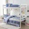 Modelo nuevo 2026, siempre en stock, versión AB de algodón puro 13372, juego de tres piezas estampado para dormitorio estudiantil, estilo sábana de algodón puro de doble cara