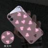 Funda Adecuada para Teléfono Apple 13 iPhone 14 Pro Max Llamada Entrante Iluminada 16 Corazones 12 Pareja 15 Modelo Nuevo 17 Moderno