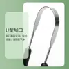Raspador de Língua em Forma de U de Várias Cores Limpador de Língua de Aço Inoxidável Raspador de Língua Escova de Língua Ferramenta Oral para Língua