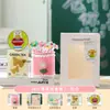 Porta-canetas de presente para o Dia do Professor, buquê prático de alta qualidade com caneta vermelha para professoras, ornamento de mesa acabado feito à mão para jardim de infância
