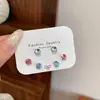 Aretes de Rosa de Ocho Lados con Diamantes Brillantes, Aretes Únicos y Pequeños con Circonita, Delicados y Suaves para los Oídos