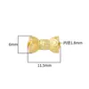 Plata S925 Chapada en Oro Loto de Doble Cabeza y Loto Gemelo Hebilla de Tornillo Accesorios Pulsera de Perlas DIY Hebilla de Collar Pequeños Accesorios