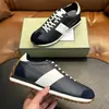 Estilo Europeo Nuevas Zapatillas Deportivas Casuales de Cuero Genuino de Caña Baja con Cordones Bloques de Color Zapatos para Hombre Marca de Lujo de Moda