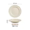 Conjunto de Tigela e Prato de Cerâmica Escovada de Alta Qualidade, Louça Estilo Creme, Tigelas de Alto Valor, Pratos Domésticos, Tigelas de Sopa, Tigelas para Macarrão