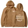 Amazon Cross-Border Outono e Inverno Masculino e Feminino Mesmo Estilo Moletom com Capuz Estampado Carta Casual Solto Top Jaqueta Novo Estilo
