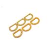 Hebilla Tipo D de Aleación de Zinc de 1 Pulgada de Alto 25 mm Hebilla Semicircular Hebilla de Bombilla Chapada en Oro Claro del Fabricante de Origen en Stock