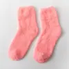 Calcetines de Coral Grueso Planos de Media Caña para Mujer, 23 Colores, Color Caramelo, Calcetines Dulces para Dormir, Calcetines de Piso Cálidos de Coral Grueso en Media Cara