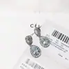Pulsera Huevo de Paloma de Cristal Chapada en Platino 18K Dulce Elegante Micro Incrustación Zirconia Gota de Agua Joyería Vintage de Lujo Ligero