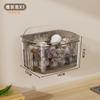 Caja de Almacenamiento de Cebolla, Jengibre y Ajo Cocina Cesta de Almacenamiento de Ajo Montada en la Pared Estante de Almacenamiento de Jengibre y Ajo Cesta Multifuncional para Jengibre Gadget