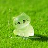 Micro-Paisagem Criativo Novo Produto Luminoso Gatinho de Cabeça Inclinada Jardinagem Paisagismo Acessórios de Decoração DIY Mini Pequenos Enfeites