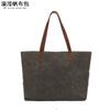 Bolso de Mano de Lona Encerada Casual para Mujer Bolso Cruzado al Hombro Bolsa de Compras Bolsa de Cosméticos Venta Directa de Fábrica Yili