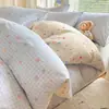 Conjunto de Cama Infantil de Algodão Cartoon Autêntico Classe A com Quatro Peças, Fronha e Lençol 100% Algodão Puro, Conjunto de Três Peças para Dormitório Estudantil