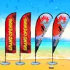 Banderas de Playa Personalizadas, Mástiles de Bandera Promocionales para Exteriores de Doble Cara, Mástiles de Bandera a Prueba de Viento, Mástiles de Bandera para Ceremonias de Inauguración, Mástiles de Bandera Rellenables con Agua, Banderas Publicitarias Personalizadas