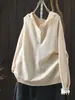 Top de punto con capucha para mujer 2026 otoño nuevo algodón casual estilo perezoso coreano versátil suéter camiseta MT
