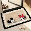 Alfombrilla de Piso de Barro Diatómico de Dibujos Animados Linda Antideslizante Resistente a la Suciedad para Baño Inodoro Alfombrilla para Pies Absorbente de Agua Lavable Alfombrilla de Piso para Baño