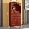 Armário de Altar Budista à Prova d'Água e de Umidade com Gavetas para Uso Doméstico na Sala de Estar, Mesa de Adoração Estilo Chinês, Armário de Altar Clássico para Salão Budista