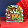 Novos Ímãs de Geladeira Culturais e Criativos de Cidades Chinesas: Adesivos Magnéticos de Viagem de Pequim, Xangai, Nanjing, Chongqing, Hangzhou