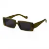Gafas de Sol Cuadradas Pequeñas de Marco Delgado de Moda Europea y Americana Más Vendidas de Amazon para Hombres y Mujeres, Gafas de Sol de Alta Gama con Monturas de Carey Verde Fluorescente