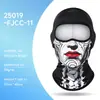 Máscara de Protección Solar para Ciclismo al Aire Libre con Logo Personalizado para Hombre Calavera Impresión Digital Protector de Cuello Transpirable Motocicleta Capucha Divertida