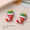 Acessórios de resina DIY dos desenhos animados Bonito Natal Creme Gel Artesanal Hairpin Mobile Phone Case Sapato Fivela Acessórios